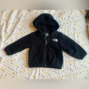The North Face Baby Black Fleece Zip-Up Hoodie